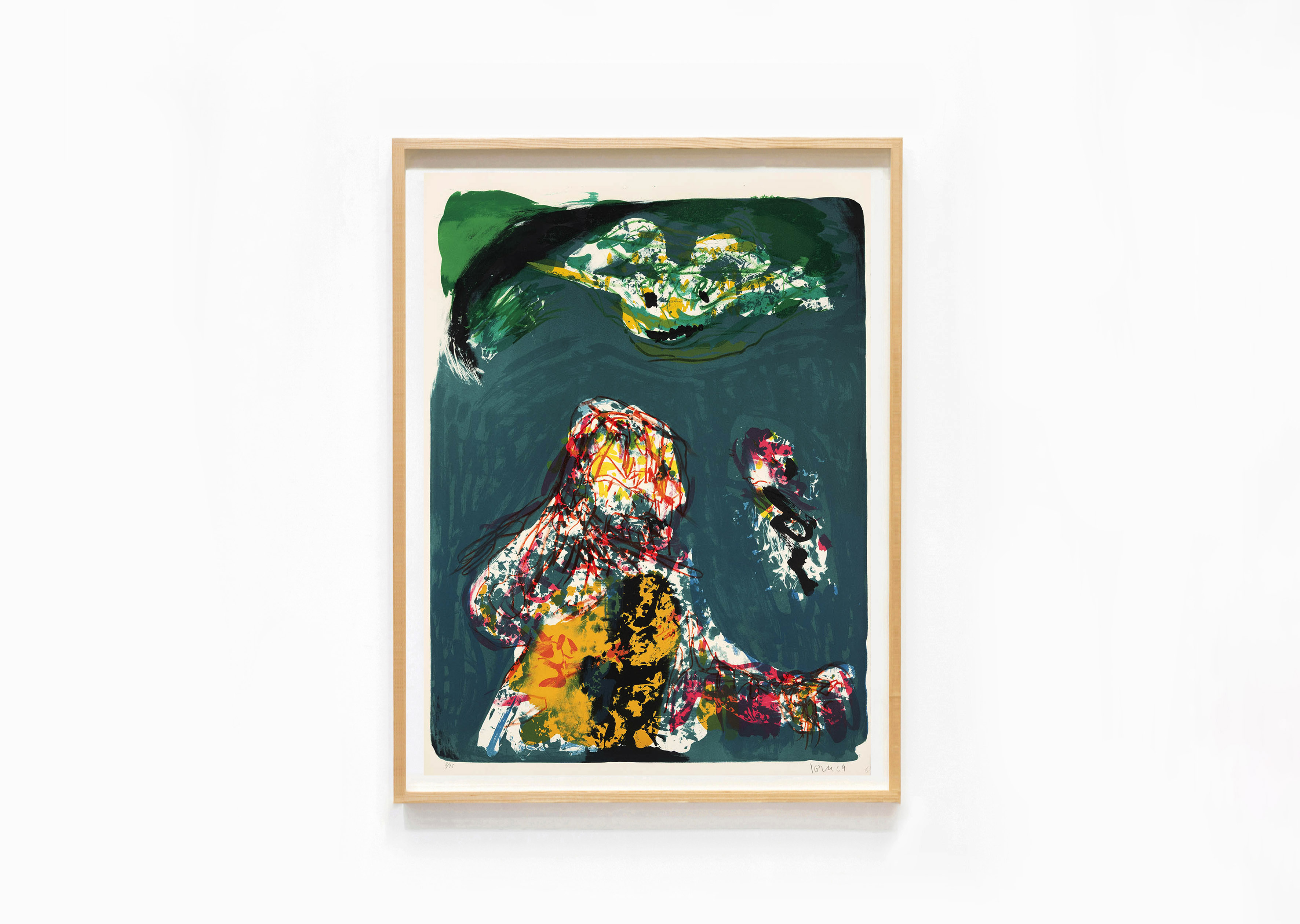 estampe Intimités graphoglyptiques, Liberté surveillée Asger Jorn